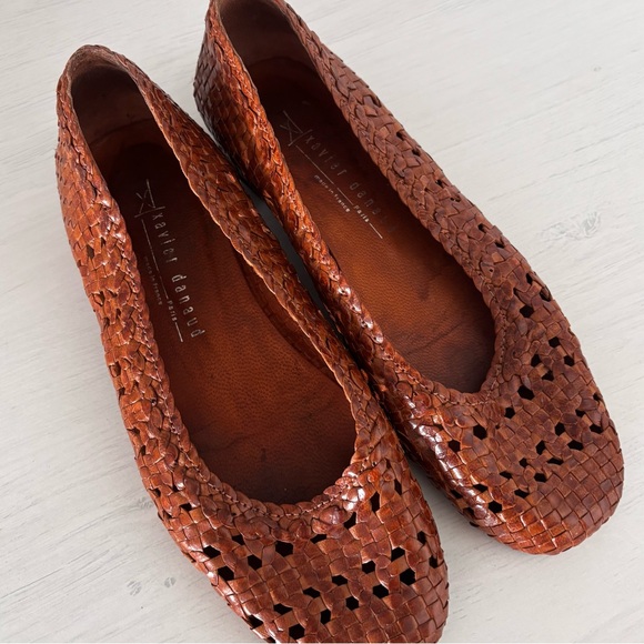 French Woven Leather Flats - Picture 3 of 6